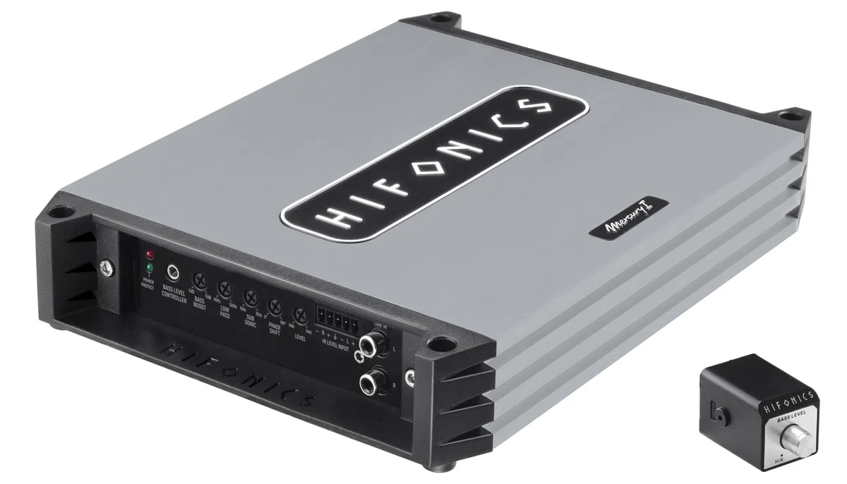 HiFonics MERCURY 1v2 - Class D Digital Mono Compact Verstärker mit 750W RMS