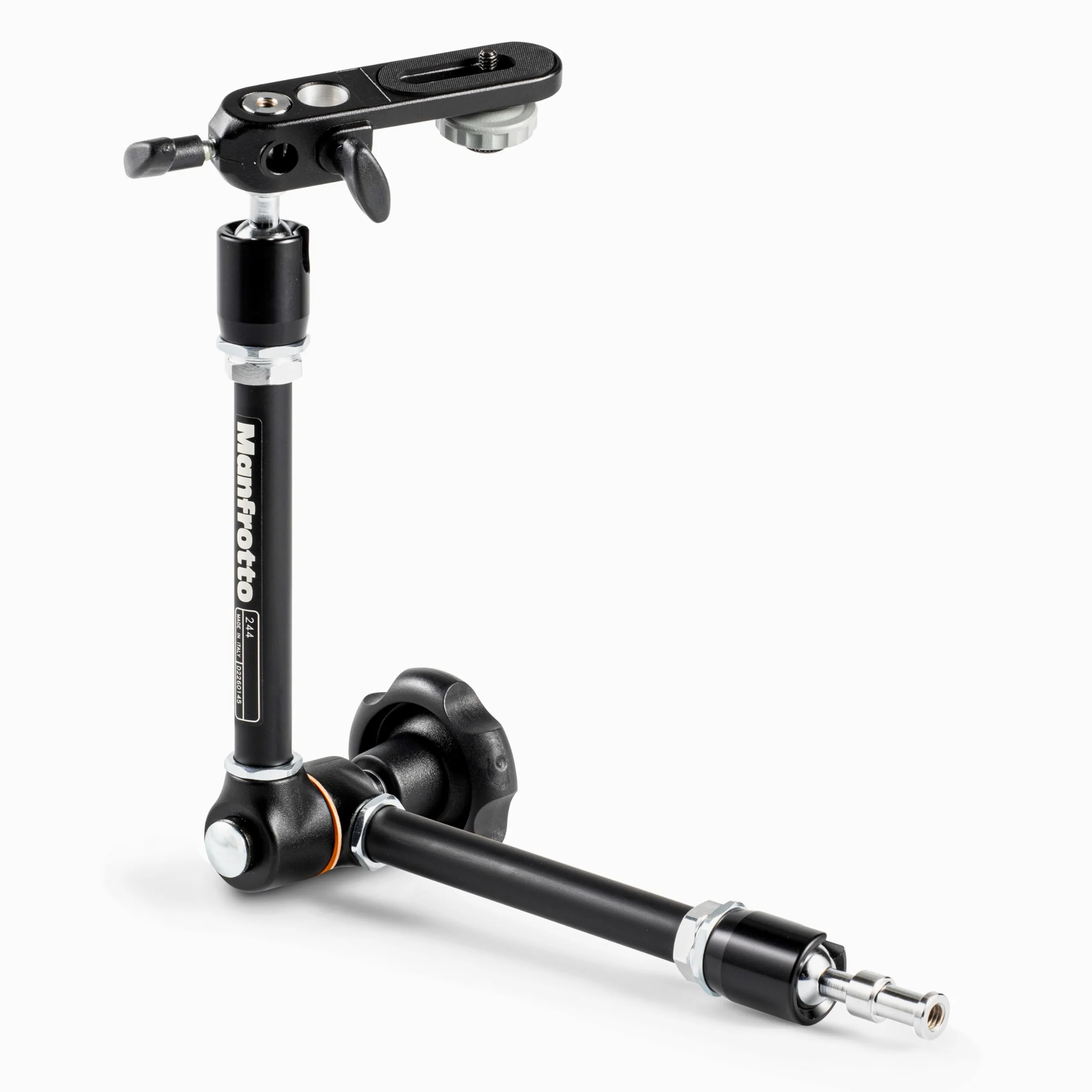 Manfrotto 244 Variable Friktionsarm mit Halterung (Schwarz) für Fotografen und Videografen