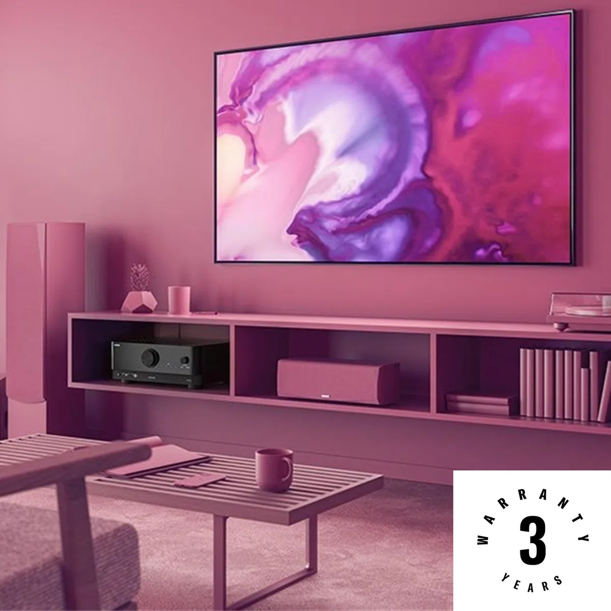 Yamaha RX-V4A Netzwerk-Receiver 5.2 Kanäle MusicCast Surround-Sound Gaming Funktionen Voice Control schwarz