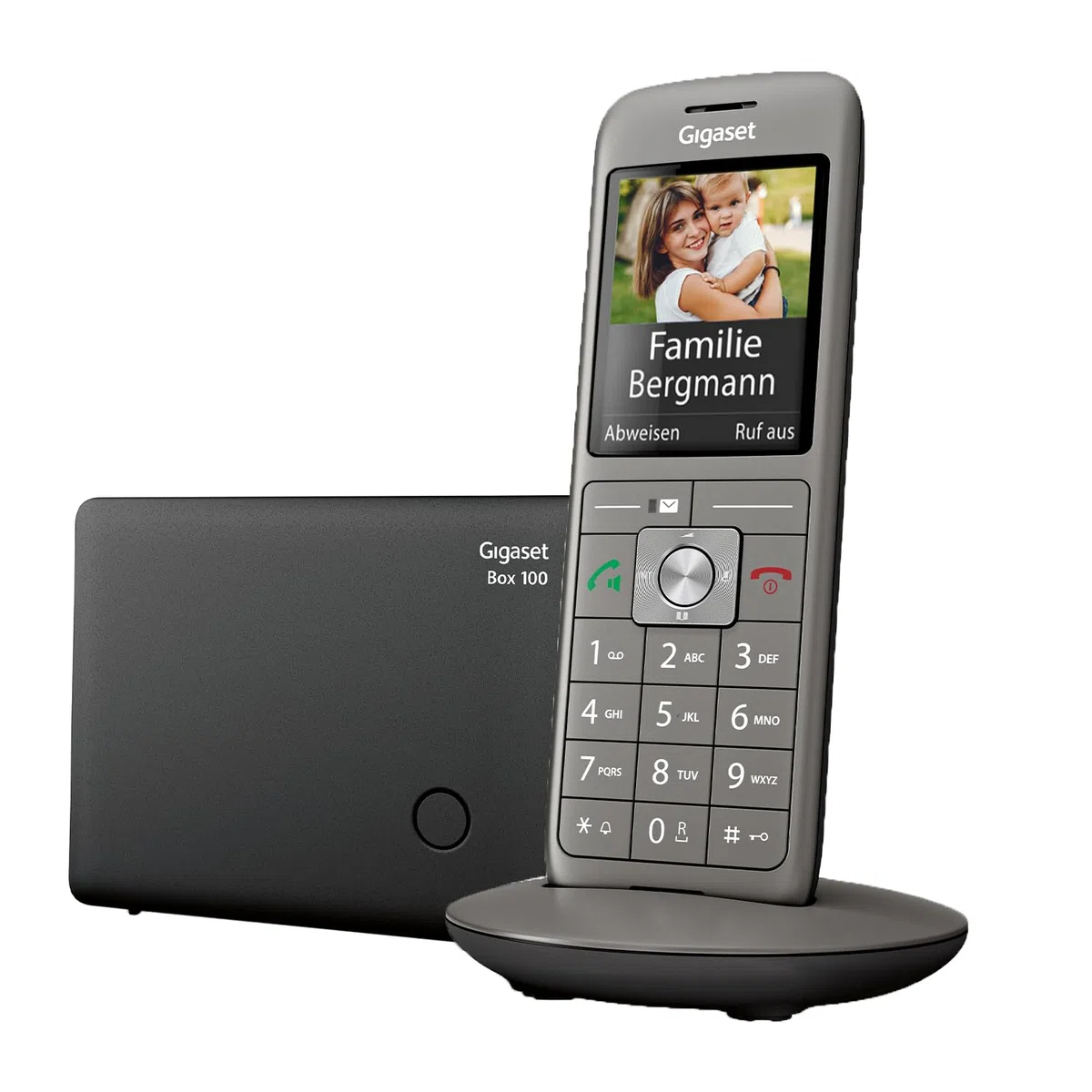 Gigaset CL660 - Schnurloses DECT-Telefon ohne Anrufbeantworter mit großem TFT-Farbdisplay - moderne Benutzeroberfläche, schlankes Design Telefon, anthrazit-metallic [Deutsche Version]