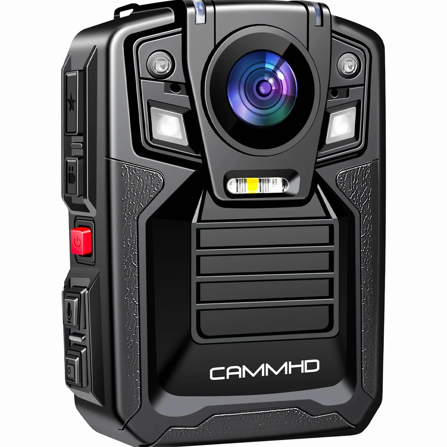 CAMMHD V8 Pro 2160P Body Cam 42MP wasserdicht Loop-Aufnahme 2 * 2200mAh Batterien mit 10 Stunden Bodycam körperkamera Polizei mit tragbarer Audio- und Videoaufzeichnung für die Tagungen/Wandern(256G)