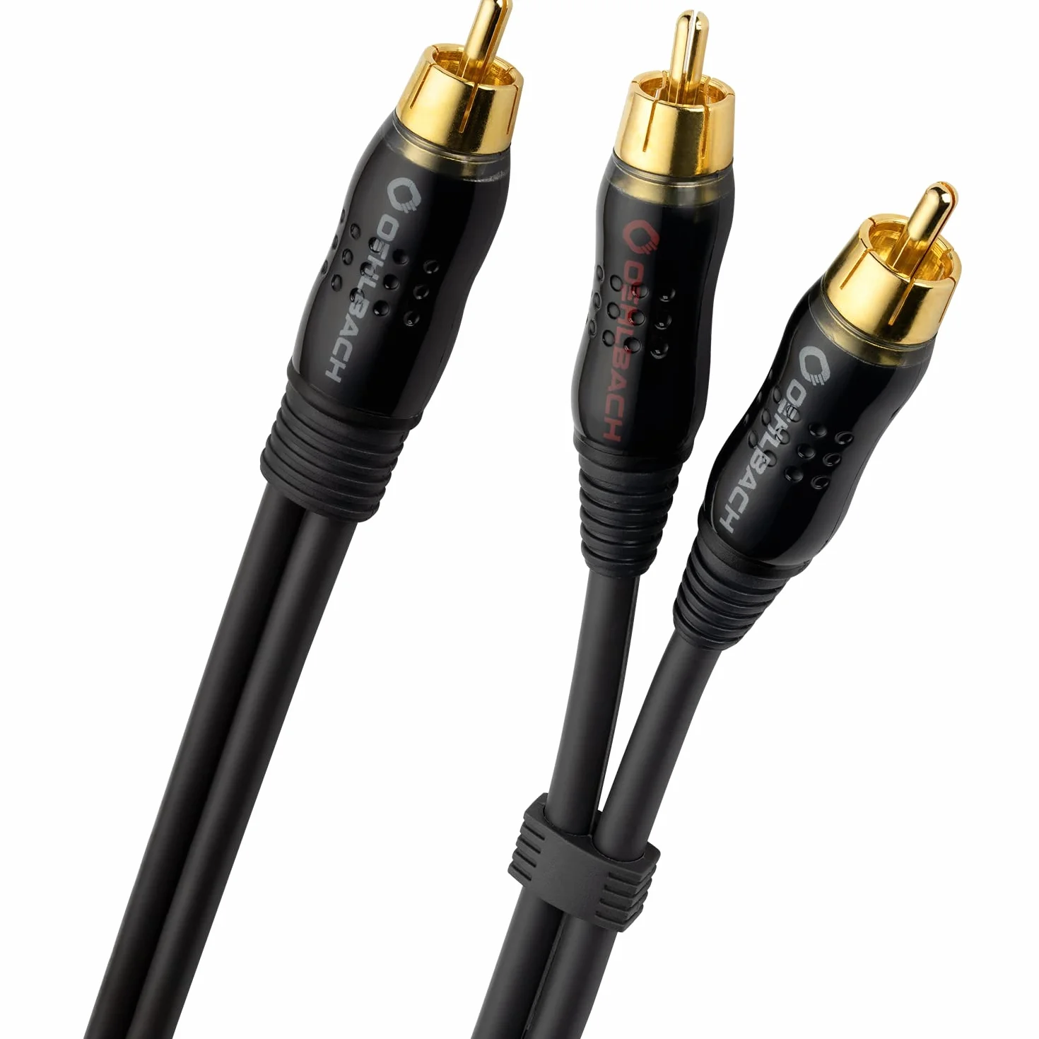 Oehlbach BOOOM - Subwoofer Y-Cinch-Kabel (2 x Cinch auf 1 x Cinch, druckvolle Basswiedergabe & effektive Schirmung) - anthrazit, 15 Meter