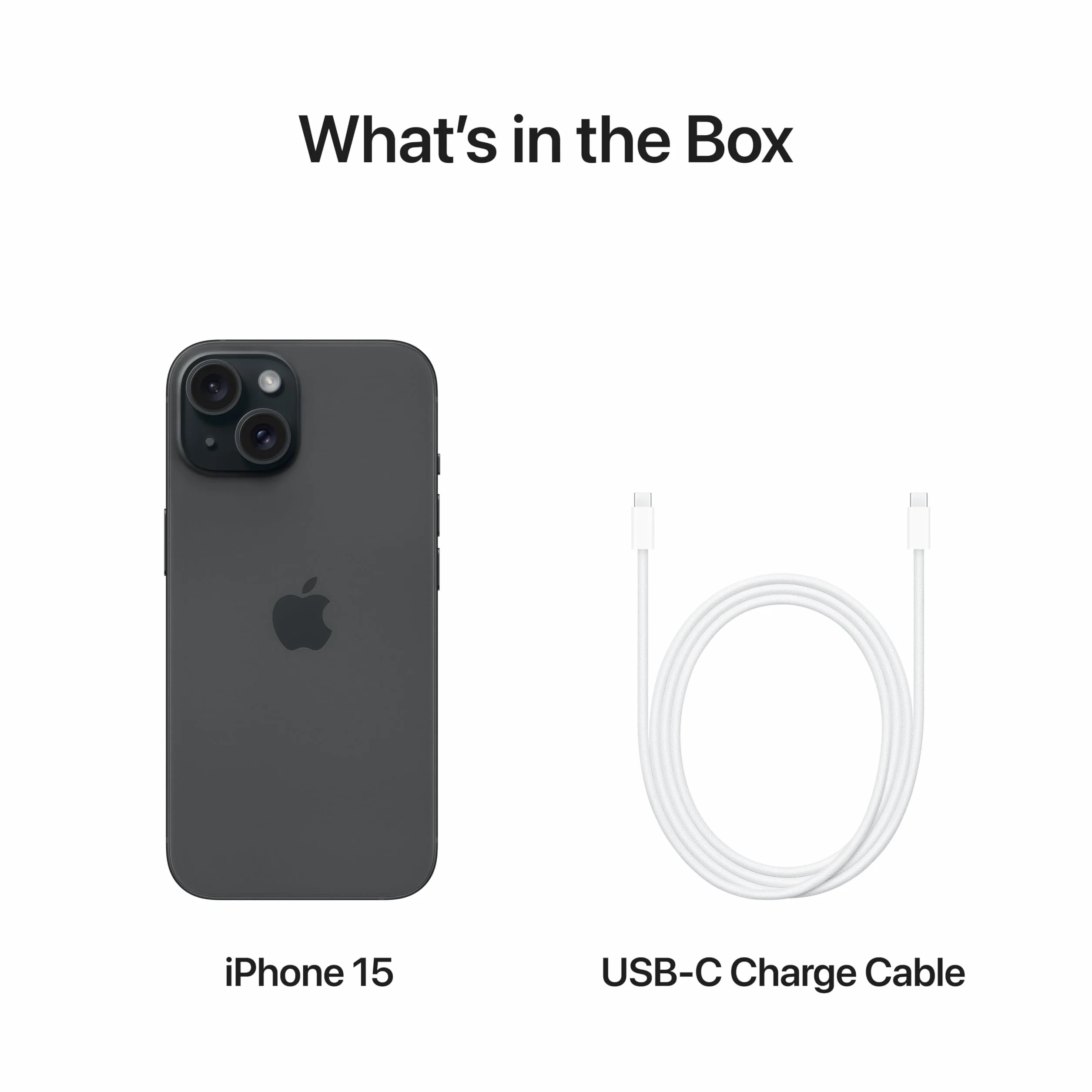 Apple iPhone 15 128 GB Schwarz Generalüberholt