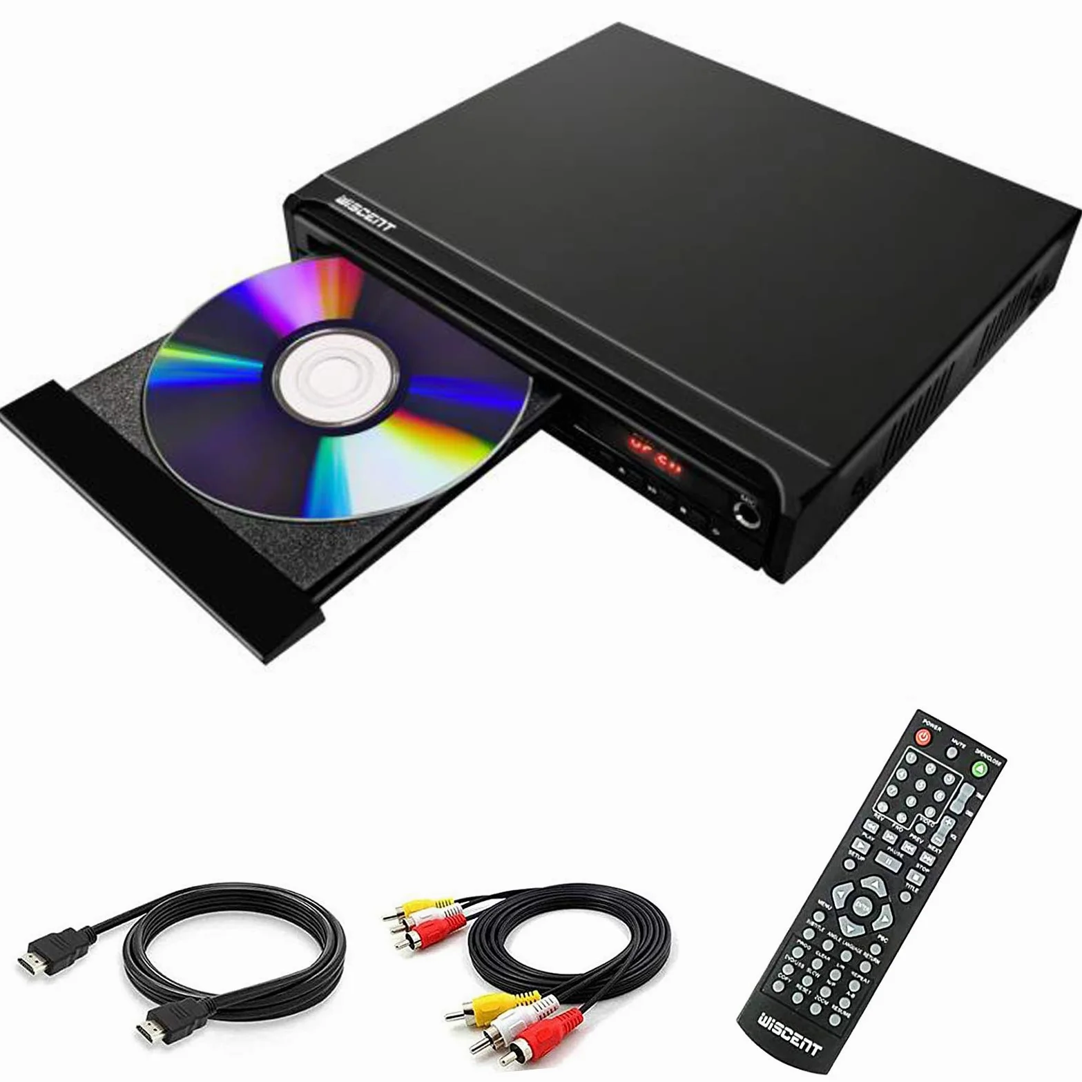 DVD-Player für TV mit HDMI, USB-Eingang – Kompakter Allregion-Player für DVDs & CDs