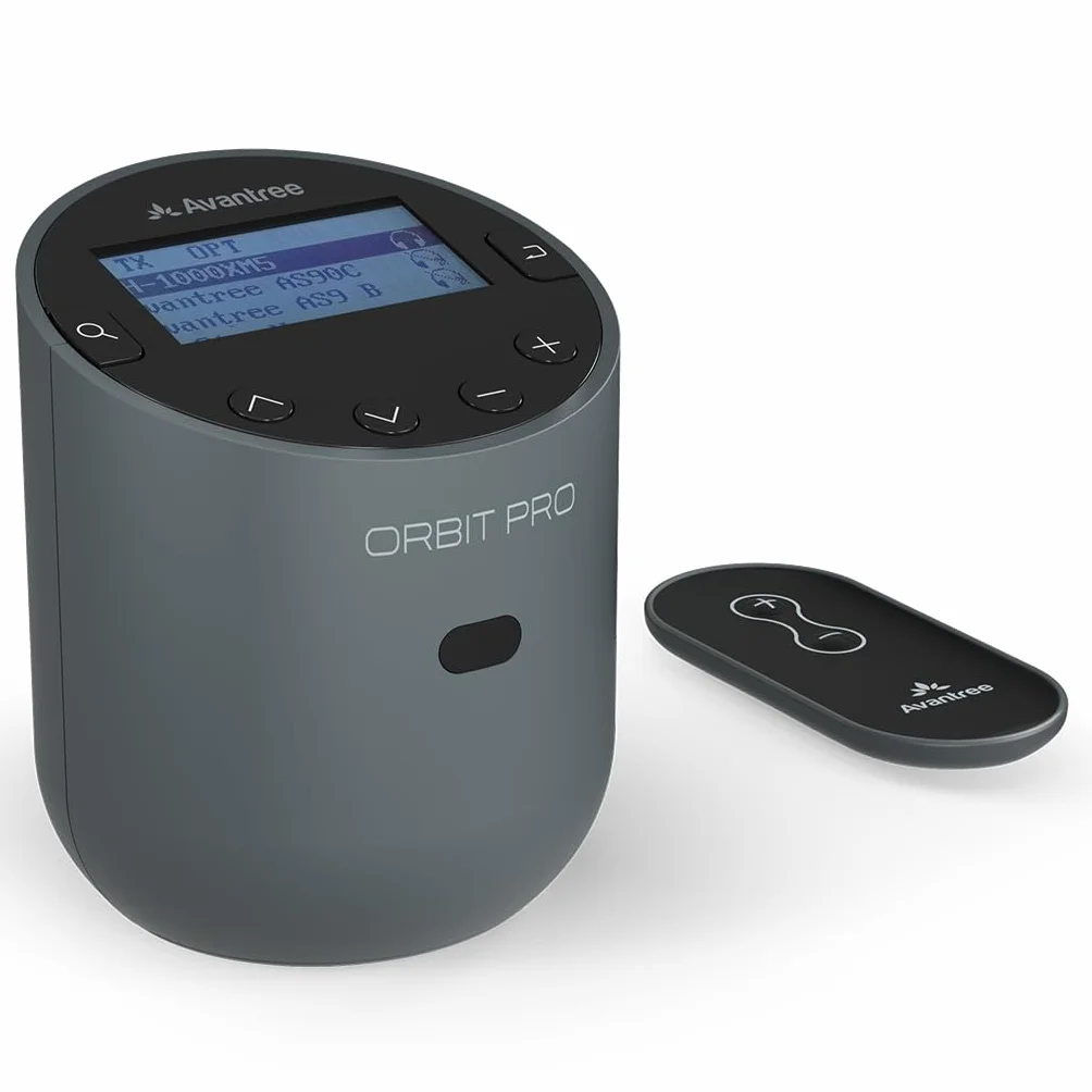 Avantree Orbit Pro - Bluetooth Audio Transmitter für TV mit Optischem oder AUX-Audioausgang (Inkl. Smart-TVs), Surround-Sound, Einfache Lautstärkeregelung für AirPods & Andere Kopfhörer