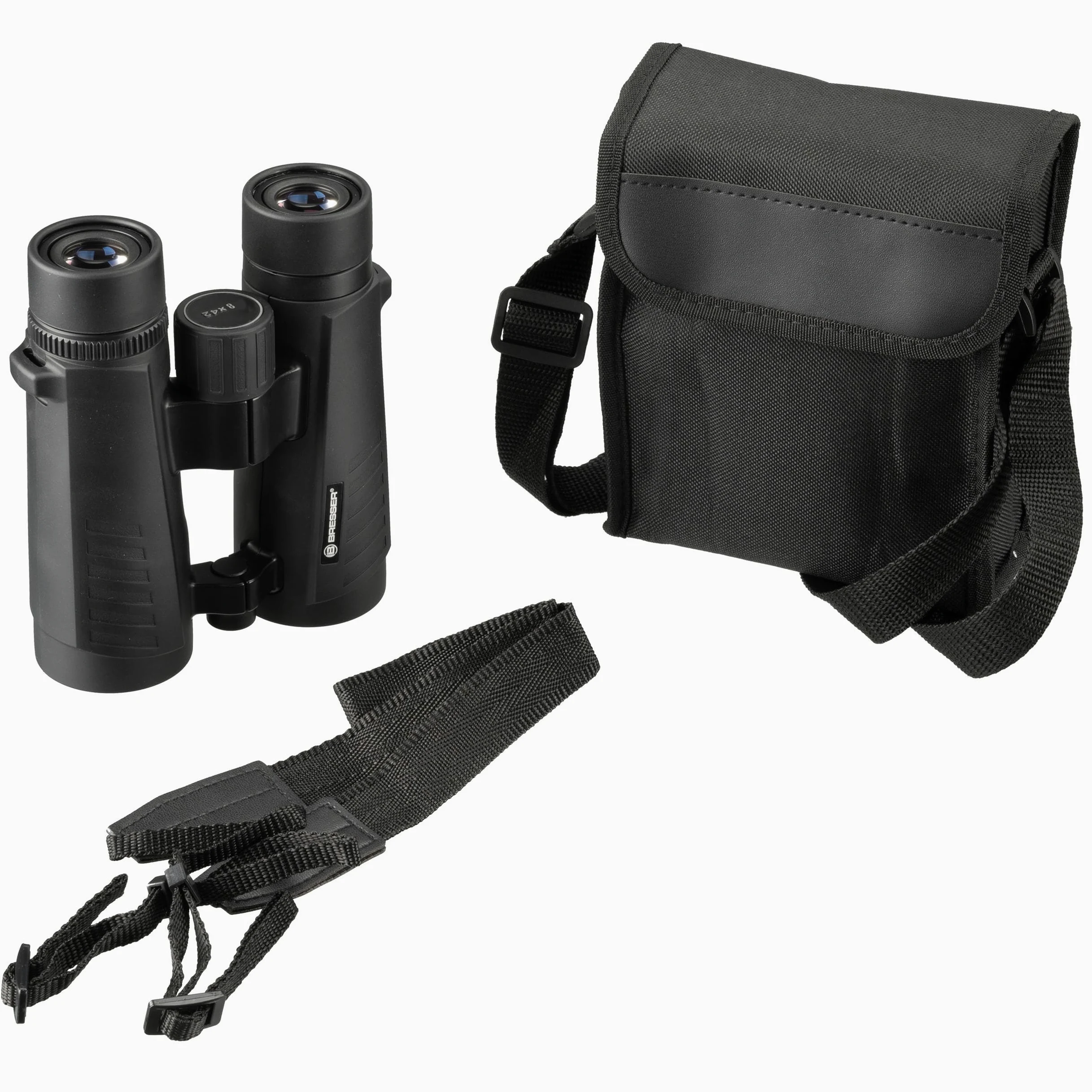 Bresser Fernglas 8x42 Tobermory – Allround-Fernglas, Vogelbeobachtung, Reisen, Sportevents, 105 m Sehfeld, 42 mm Objektiv, Brillenträger
