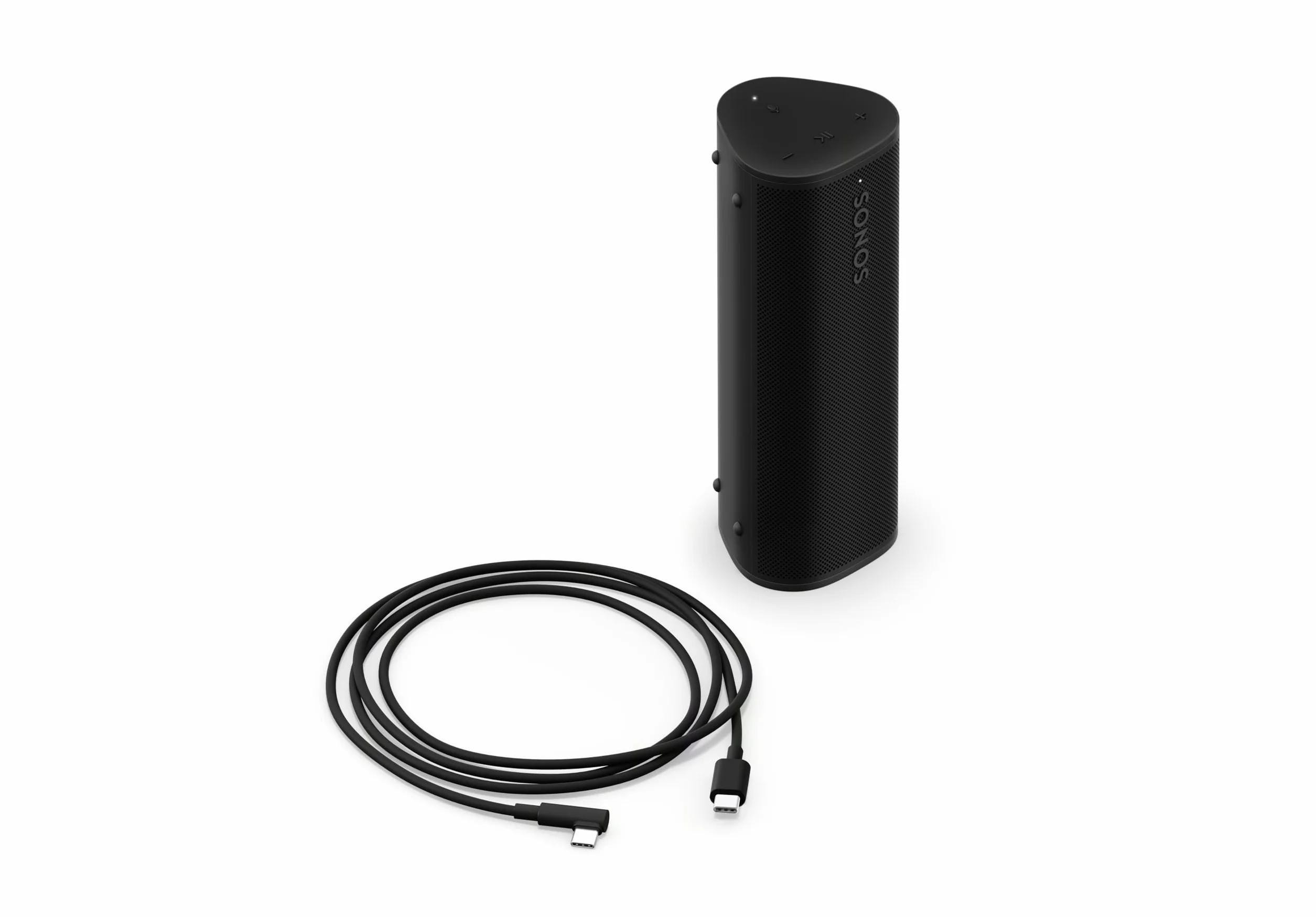 Sonos Roam 2 Extrem kompakter, mobiler WLAN Speaker - Wasserdicht - 10 Stunden Akkulaufzeit - Schwarz