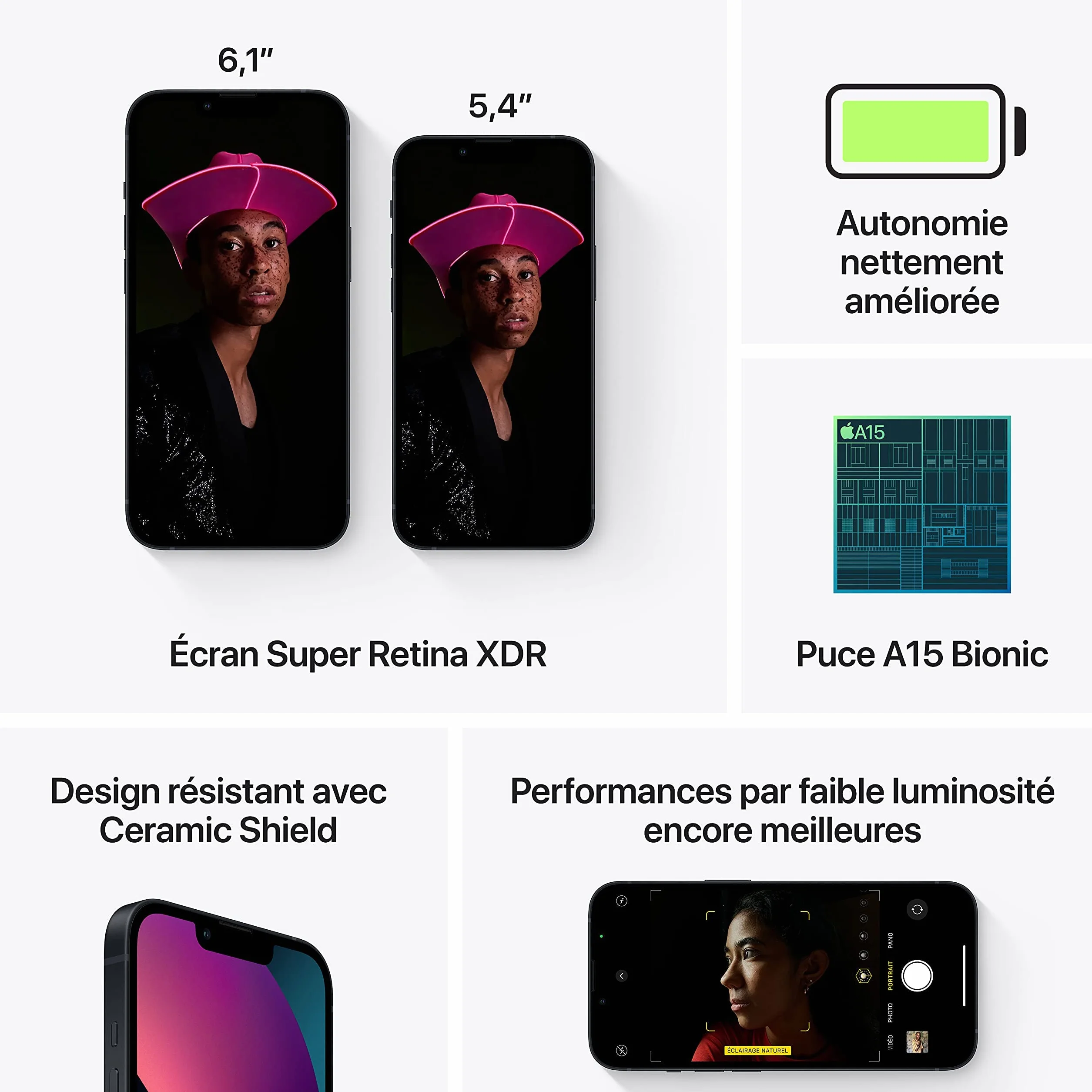 Apple iPhone 13 mini, 128GB, Mitternacht (Generalüberholt)