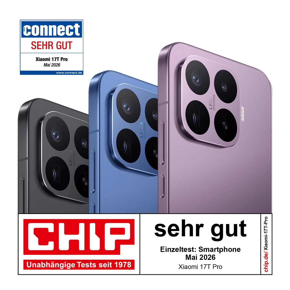 Xiaomi 17T Pro Smartphone 12GB+512GB- Handy mit Android, 6,83 Zoll 144Hz Eye-Care Display, 7000mAh Silizium-Kohlenstoff-Akku, Leica 5x Telekamera, 100W HyperCharge, Schwarz, 3 Jahre Herstellergarantie