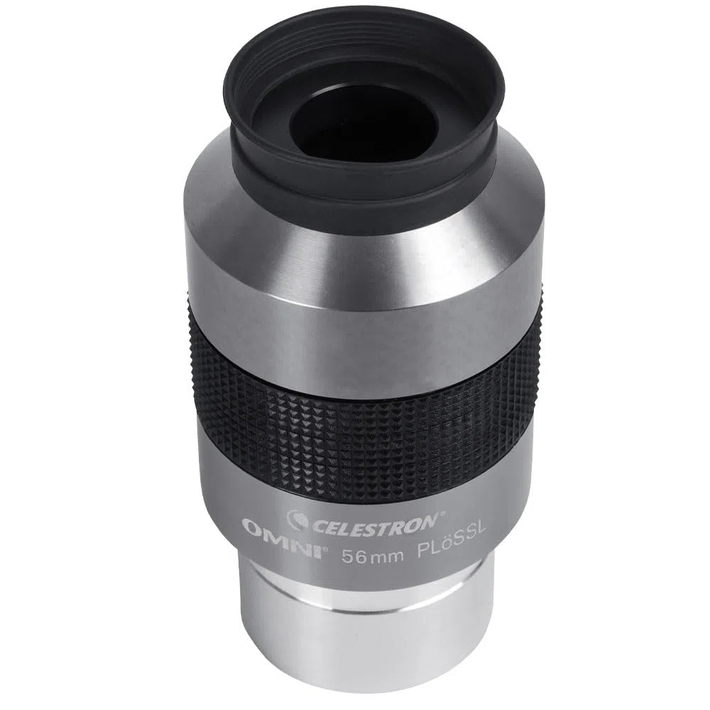 Celestron 93328 Omni 2" Eyepiece with 56 mm Ultra-Long Focal Length and Superior Light Transmission - Suitable for Viewing Deep Sky Star Clusters, Nebulae and Galaxies, Silver/Black