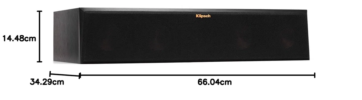 Klipsch RP-440C Center-Lautsprecher, Farbe: schwarz