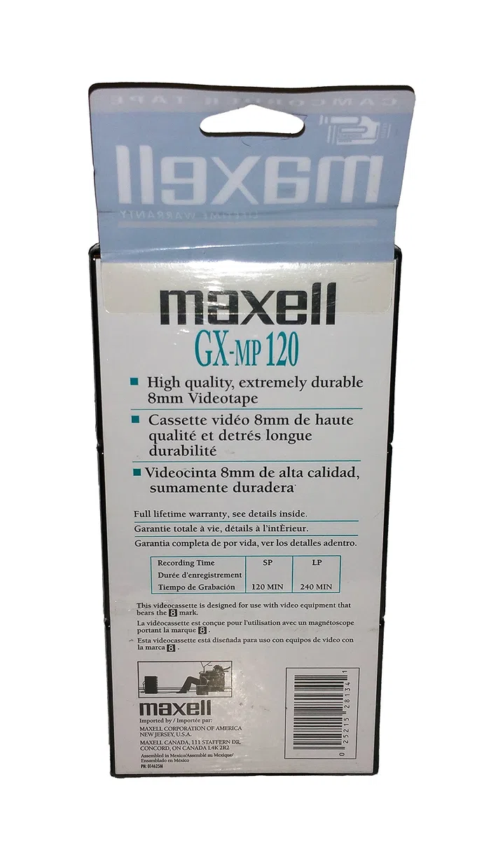 Maxell GX-MP 120 Videokassetten, 3 Stück