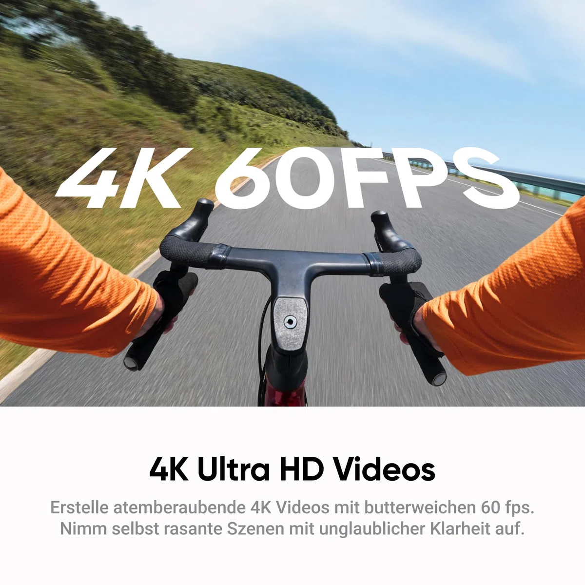 Insta360 GO Ultra Fahrrad-Bundle Nachtschwarz - freihändige 4K Mini-Cam, leicht & mobil, top bei wenig Licht, überall anbringbar, FlowState-Stabilisierung, 200 Min Akku, 10 m wasserdicht