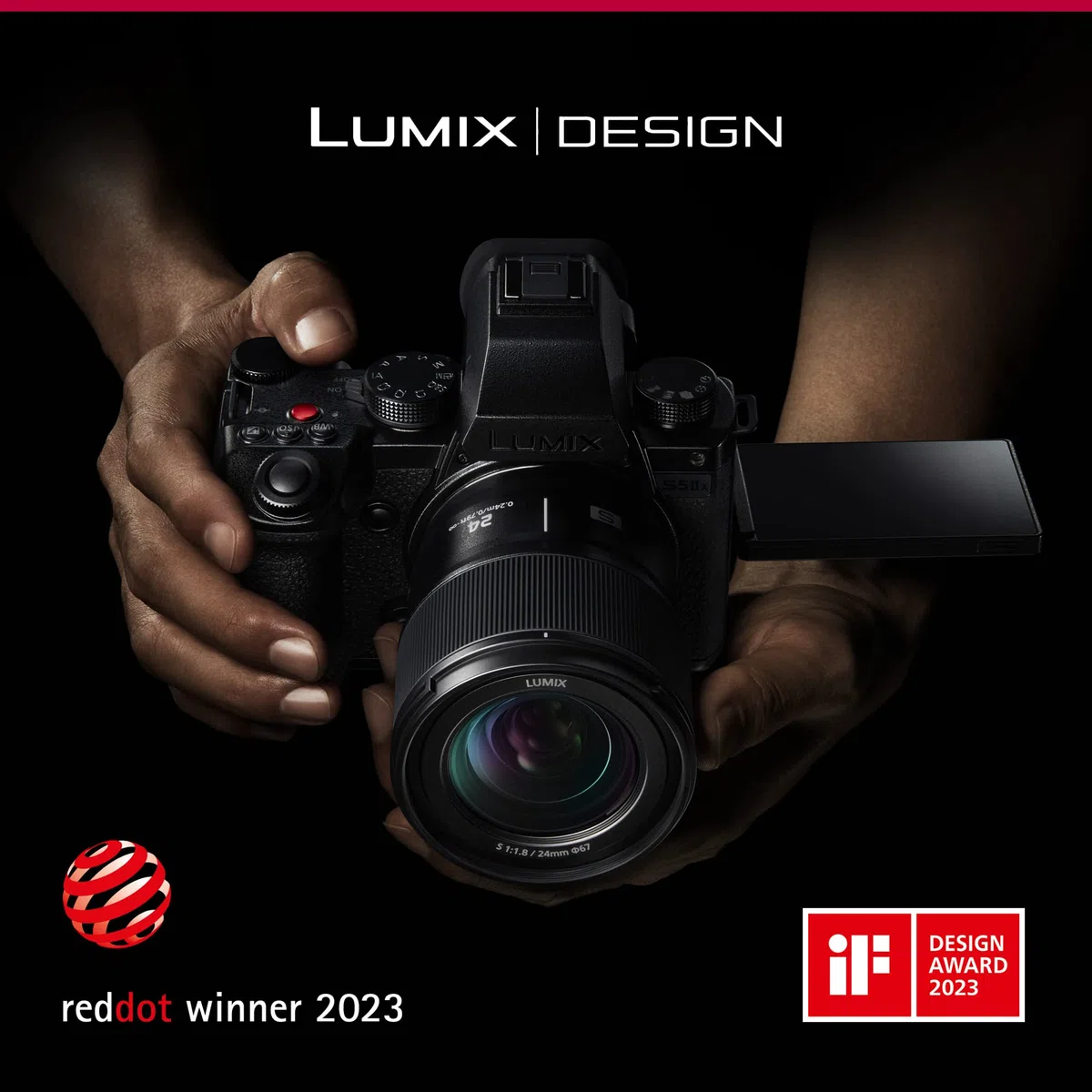 Panasonic LUMIX DC-S5M2XCE Spiegellose Vollformatkamera mit LUMIX S 50mm F1.8 Objektiv, 4K 60p & 6K 30p unbegrenzte Aufnahme, Flip Screen, WLAN, Hybrid-Phasen-AF, Active IS, DMW-BLK22 Akku, Schwarz