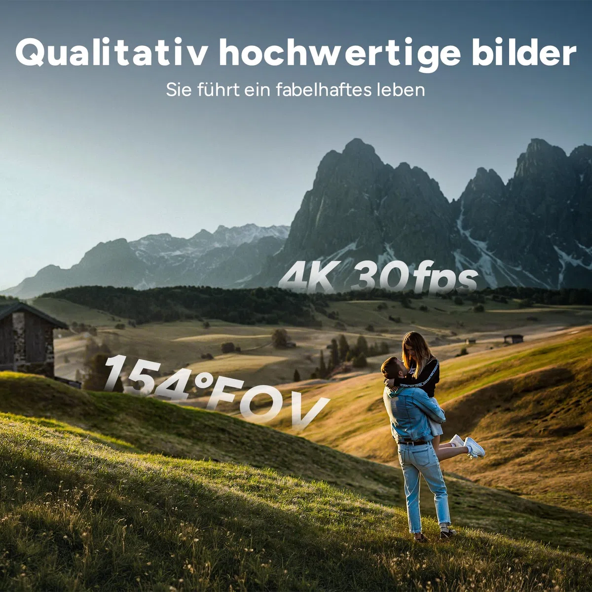 SJCAM C300 Pocket Vlog Kamera Action Cam 4K,7-Stunden Akkulaufzeit, 6-Achsen-Stabilisierung,Dual-Touchscreen-Körperkamera, 30 Meter wasserdicht, für Vlogging Camera YouTube-Live-Streaming