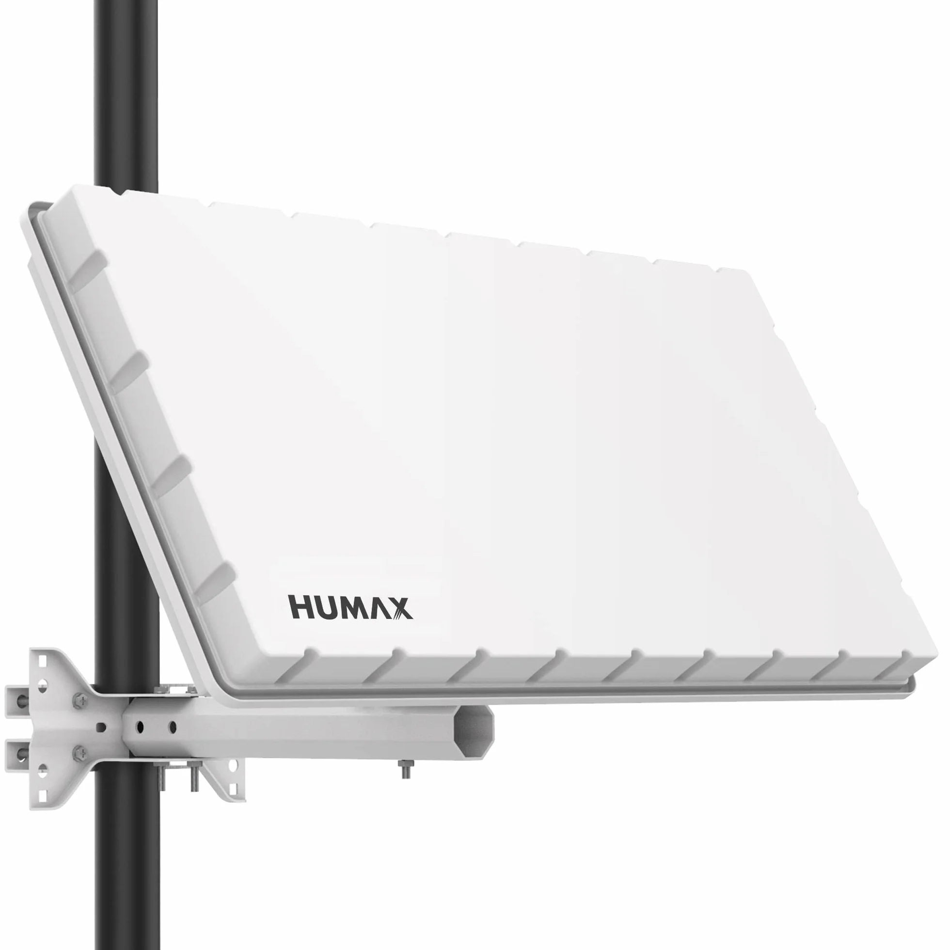 HUMAX Flat H39D2 SAT Flachantenne, Twin-LNB, Halterung, Weiß