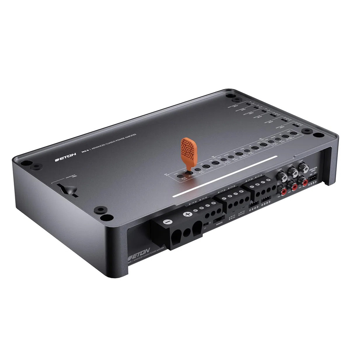 ETON MA 6 – kompakter 6 Kanal Verstärker, leistungsstarke digitale Mini Endstufe für Autos und Reisemobile, Class D Amp mit 6 x 120 W