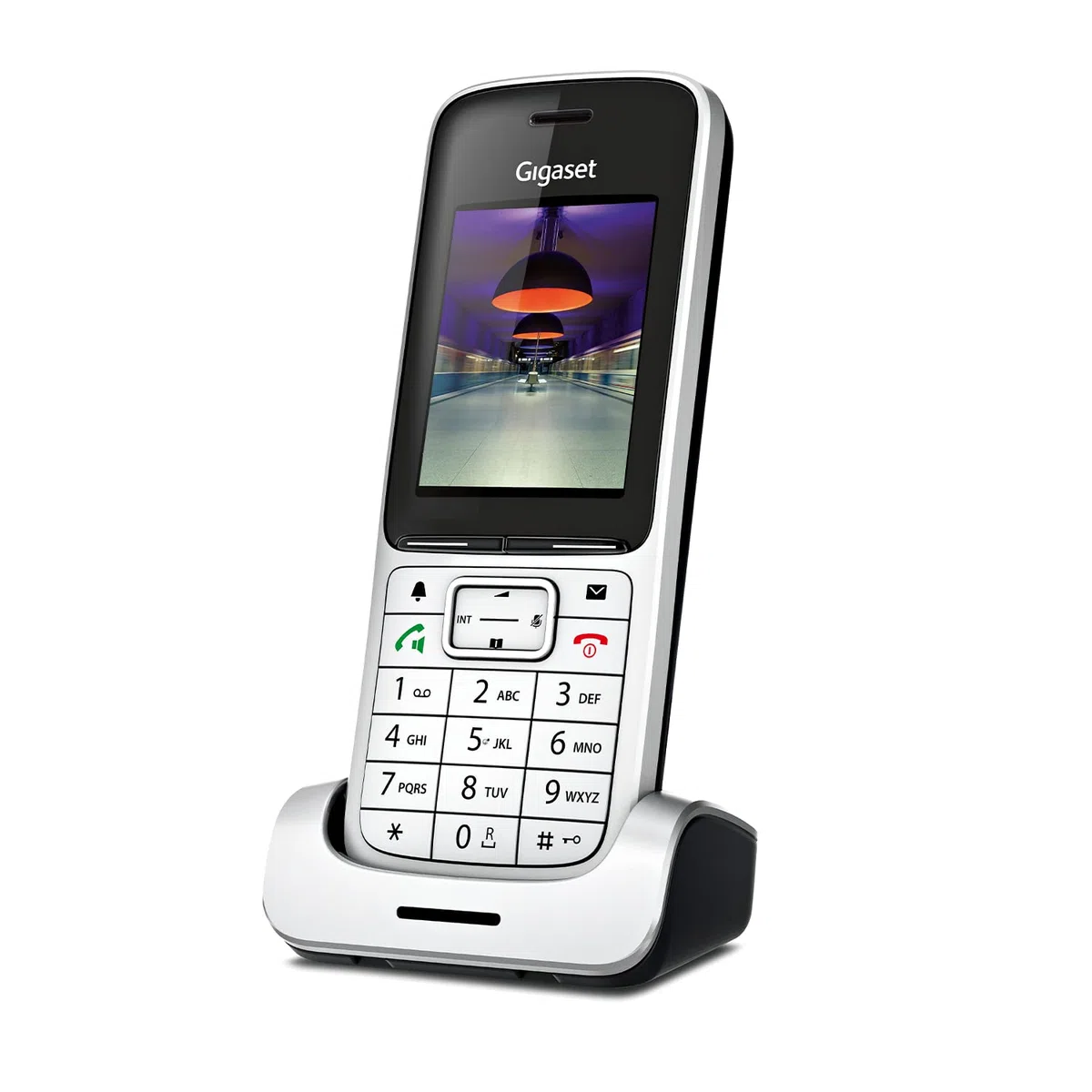 Gigaset SL450HX - DECT-Mobilteil mit Ladeschale - hochwertiges Schnurloses Telefon für Router und DECT-Basis - Bluetooth 2,0 - brillantes Farbdisplay - großes Adressbuch - EU-Version, silber