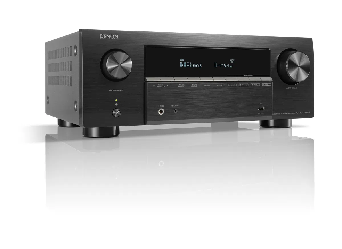 Denon AVR-X2900H DAB 7.2-Kanal AV-Receiver mit Dolby Atmos, DTS:X, 6x HDMI 2.1 (8K), Bluetooth, WLAN