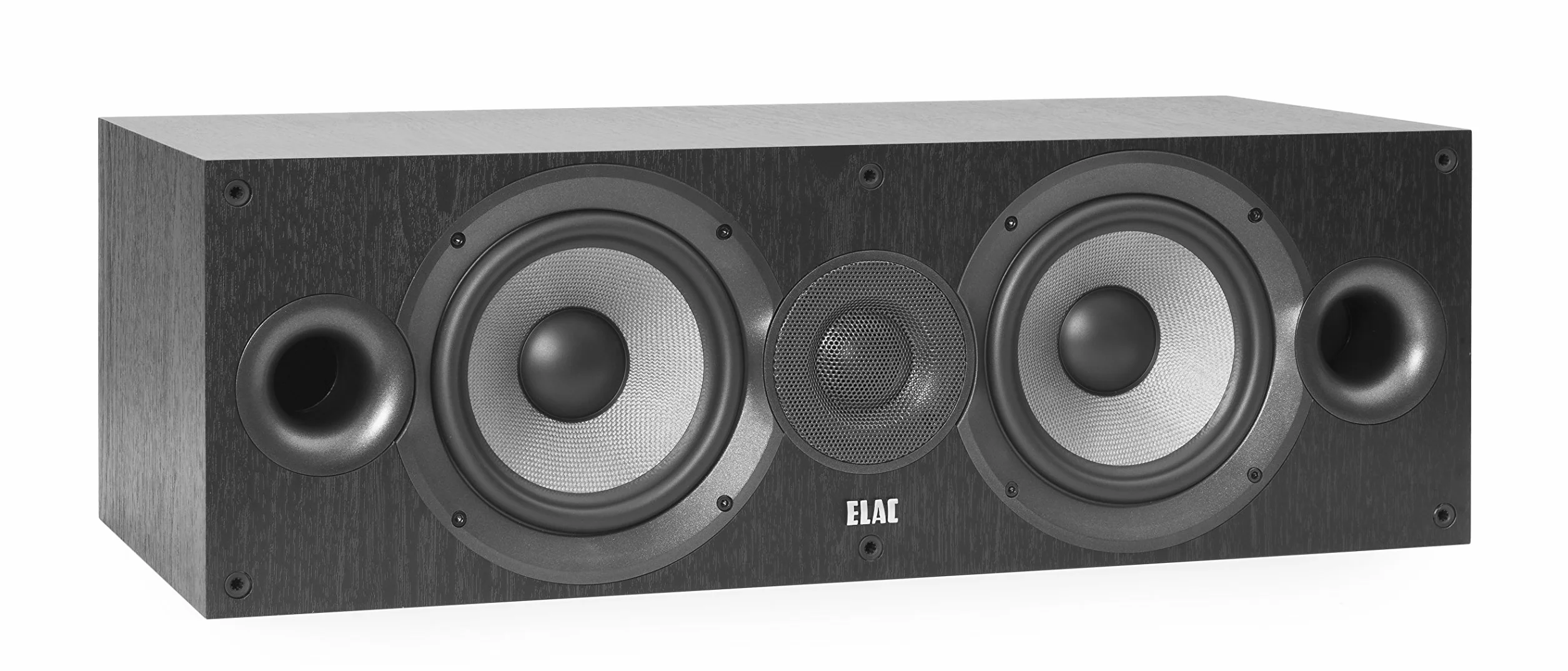 ELAC Debut 2.0 Center-Lautsprecher C6.2, Box für Musikwiedergabe über Stereo-Anlage, 5.1 Surround-Soundsystem, exzellenter Klang und hochwertiges Design, 2-Wege Lautsprecher, Schwarz dekor