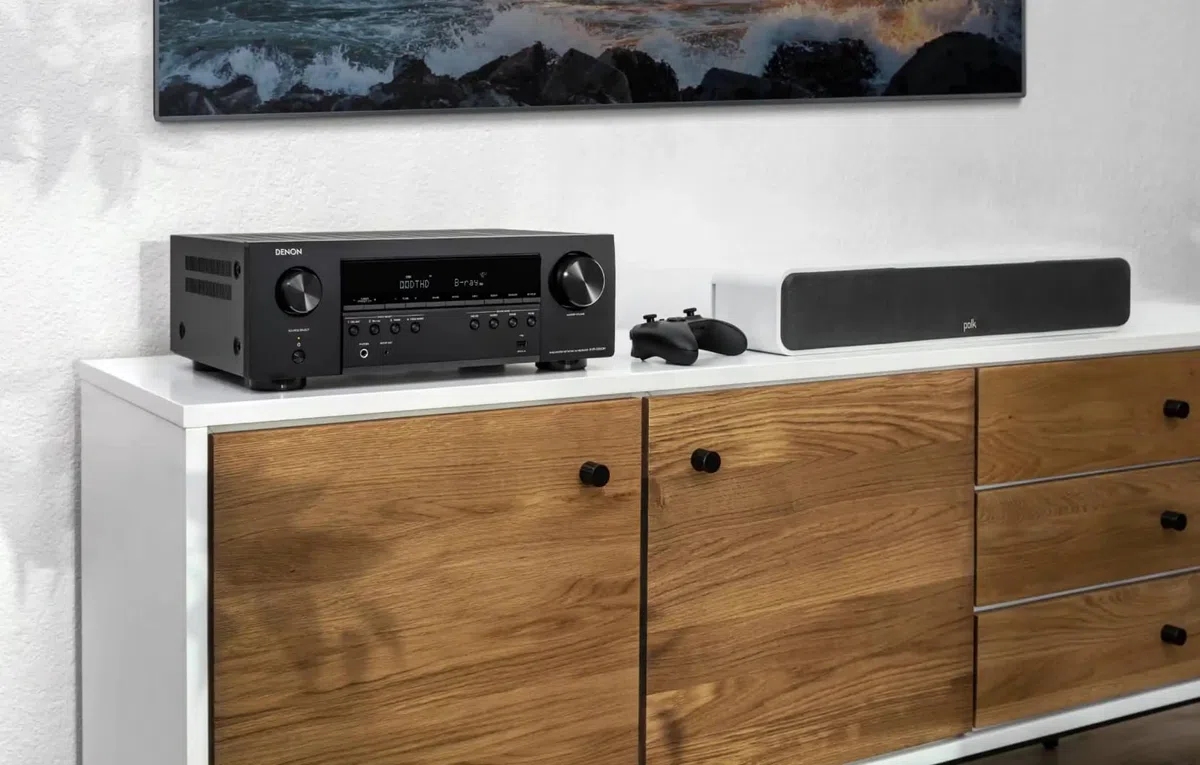 Denon AVR-S660H 5.2-Kanal AV-Receiver, 8K HDMI, Dolby Surround, Bluetooth, WLAN, AirPlay 2, HEOS, Schwarz