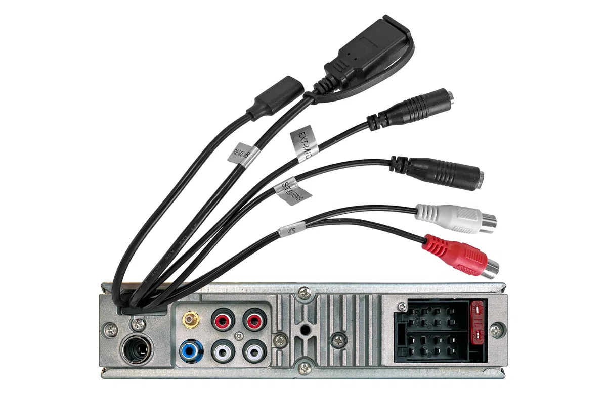 Blaupunkt Frankfurt Stereo MB, 1-DIN Autoradio, Oldtimer-Design mit Nadelstreifenfront und Chromrahmen, DAB+, Bluetooth, USB, Aux-Eingang, Lenkradfernbedienung, Sub-Out, 4x50Watt, 12v