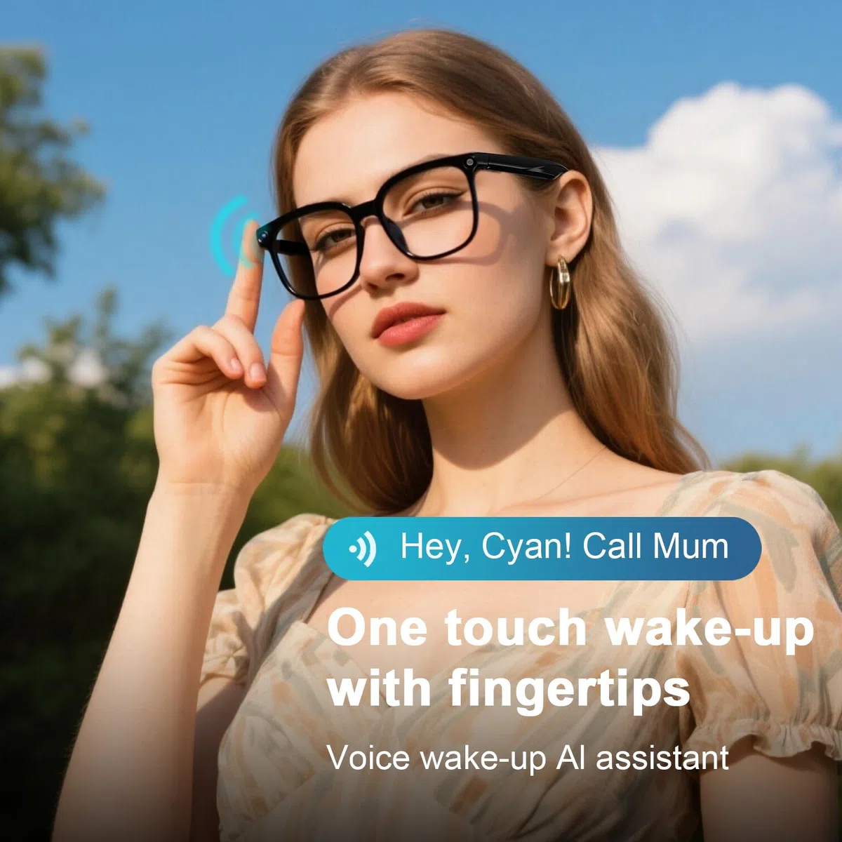 2026 AI Smart Glasses 4K HD-Kamera, 1200P Camera Brille mit Videoaufzeichnung, Simultanübersetzung/GPT-Objektidentifizierung, Photochromic Lenses, Inklusive 3600-mAh-Ladecase