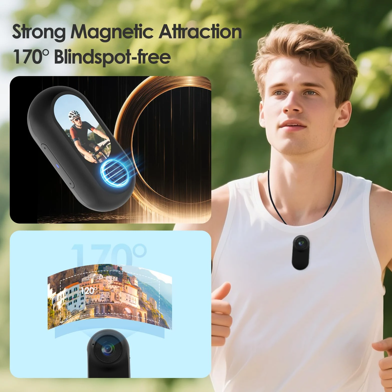 Bodycam 1080P Mini Action Cam 20M Wasserdicht mit Schutzhülle, 26g Ultraleicht Unterwasserkamera, Helmkamera Motorrad POV Kamera für Fahrrad, Ski, Outdoor Abenteuer & Geschenk für Damen und Herren