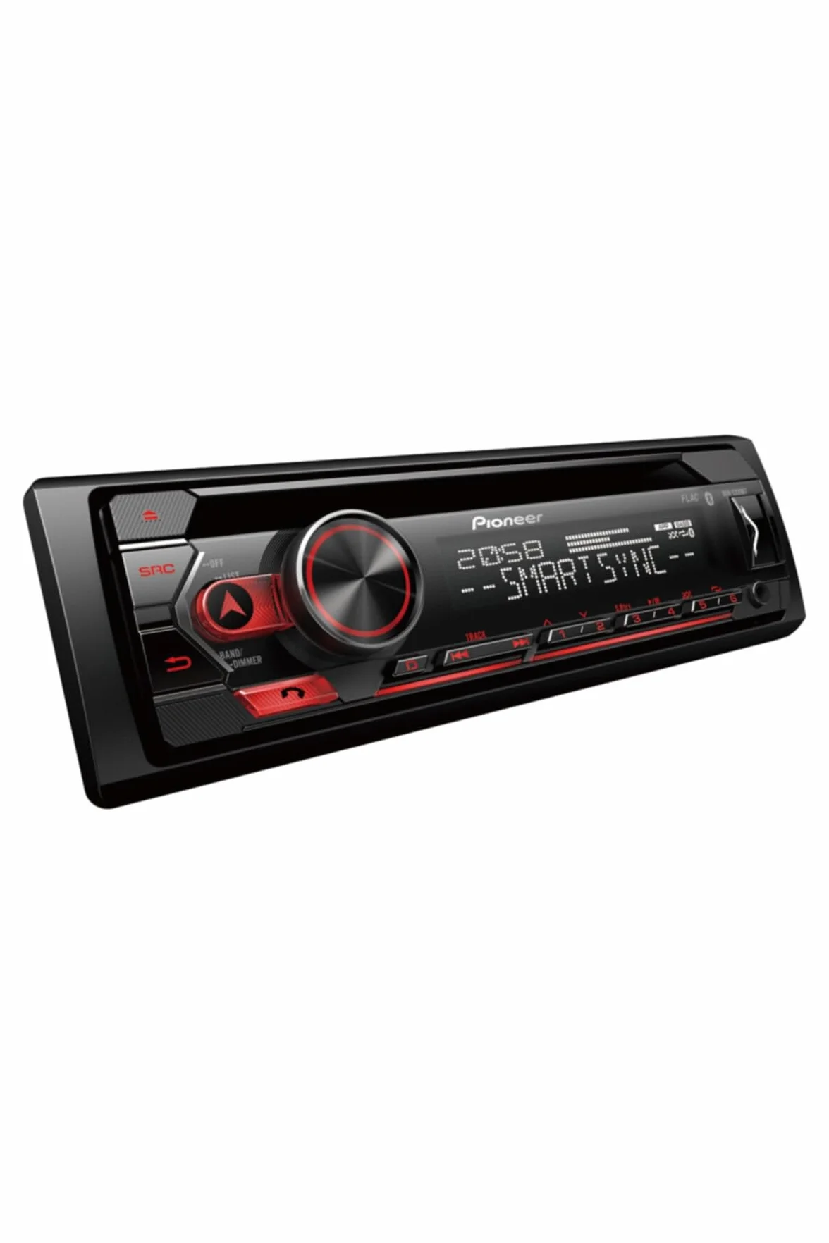 Pioneer DEH-S320BT, 1-DIN Autoradio, CD-Tuner mit RDS, Bluetooth, MP3, USB und AUX-Eingang, Freisprecheinrichtung, Smart Sync App, 13-Band-Equalizer