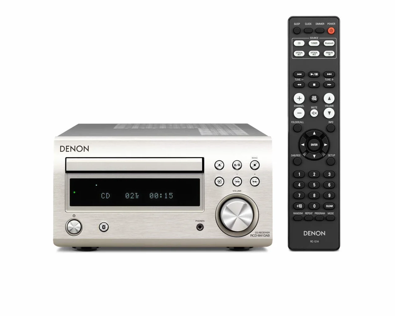 Denon RCD-M41DAB FM/DAB/CD Receiver Bluetooth Silber
