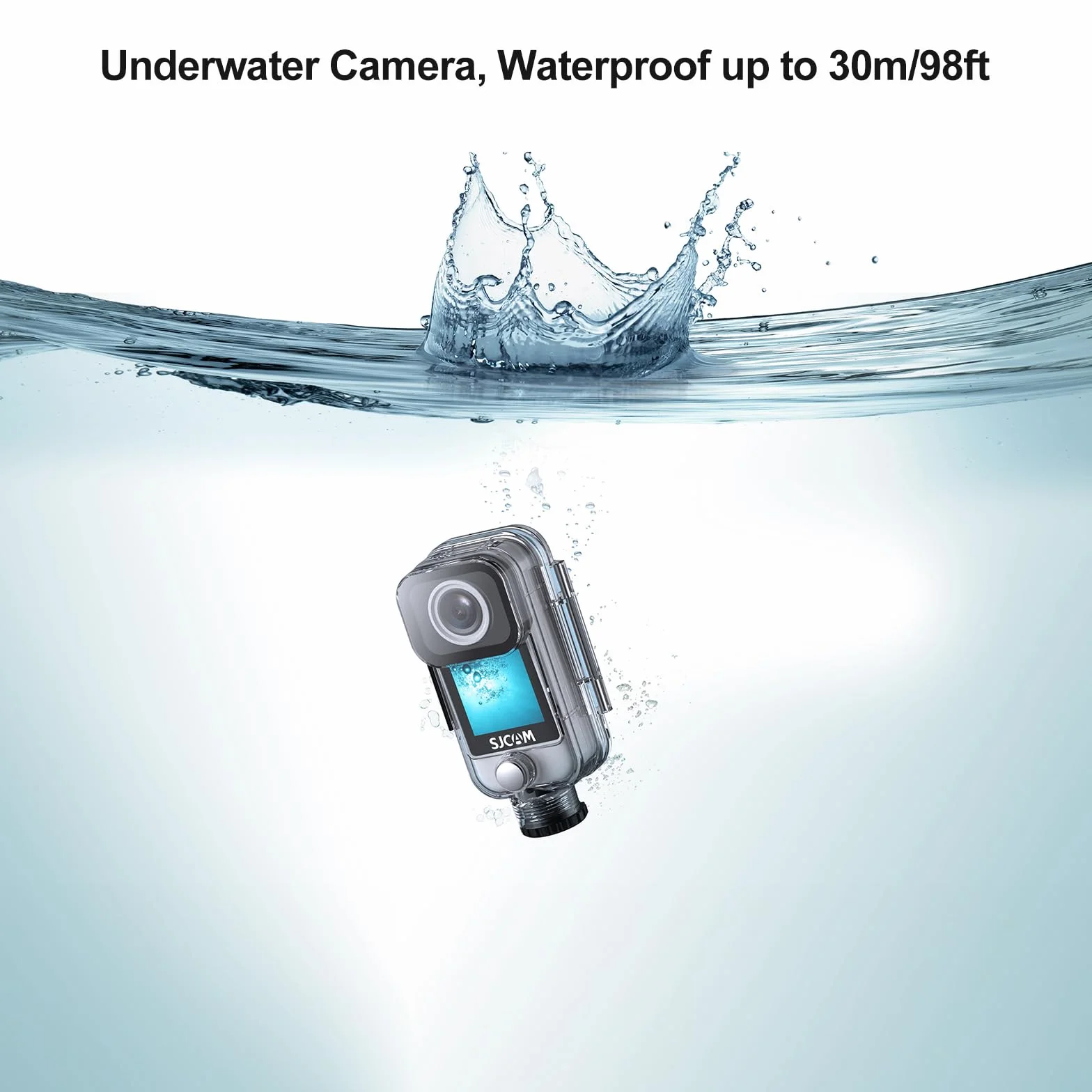 SJCAM C300 Pocket Action Kamera 4K30fps, 1.33'' Touchscreen Sportkamera, 2.4G/5G Dual WiFi 20MP Helmkamera, 6-axis EIS Unterwasserkamera 30m/98ft Wasserdicht