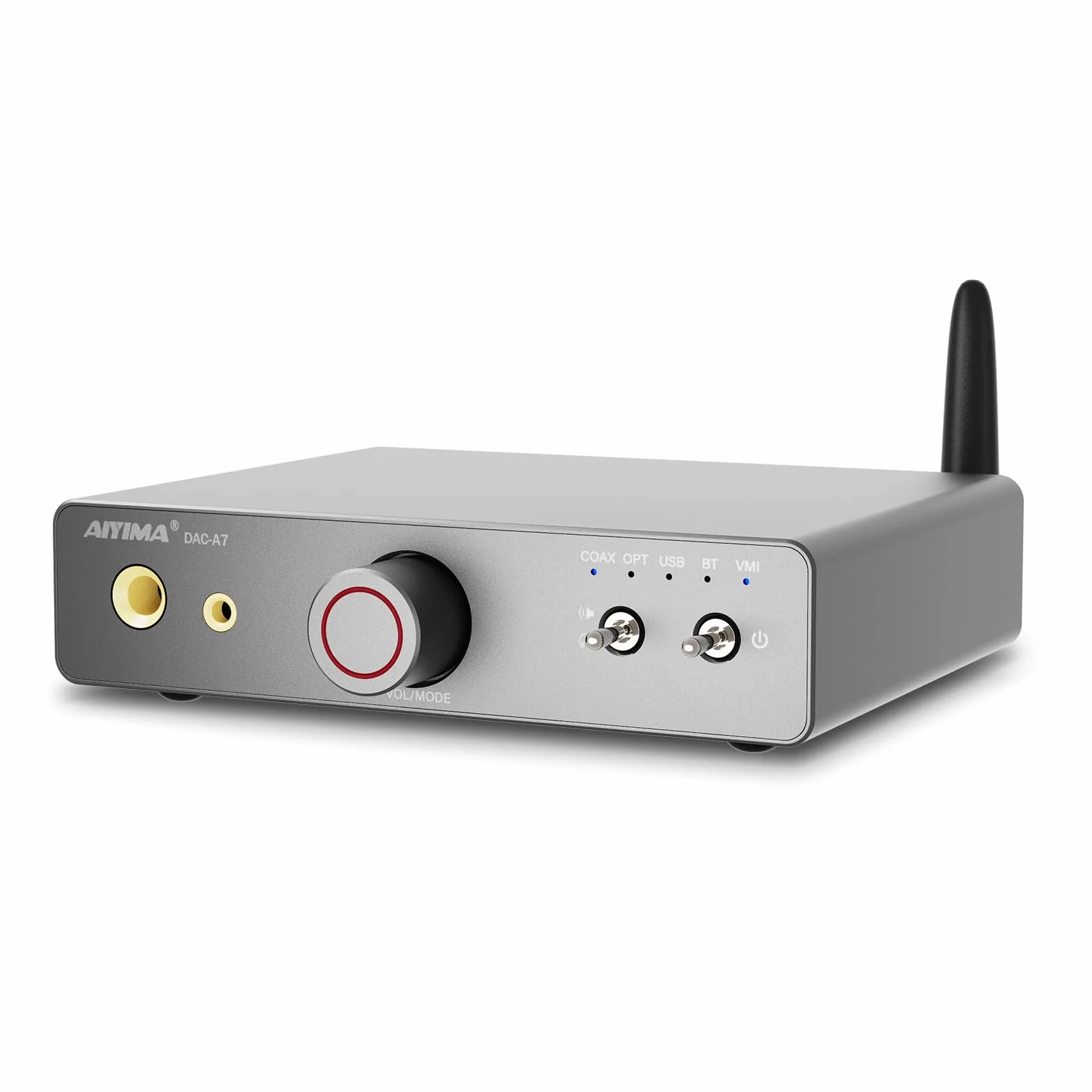 AIYIMA DAC A7 Bluetooth 5.4 Kopfhörerverstärker HiFi ES9038Q2M 24 Bit 192 kHz USB optisch koaxial