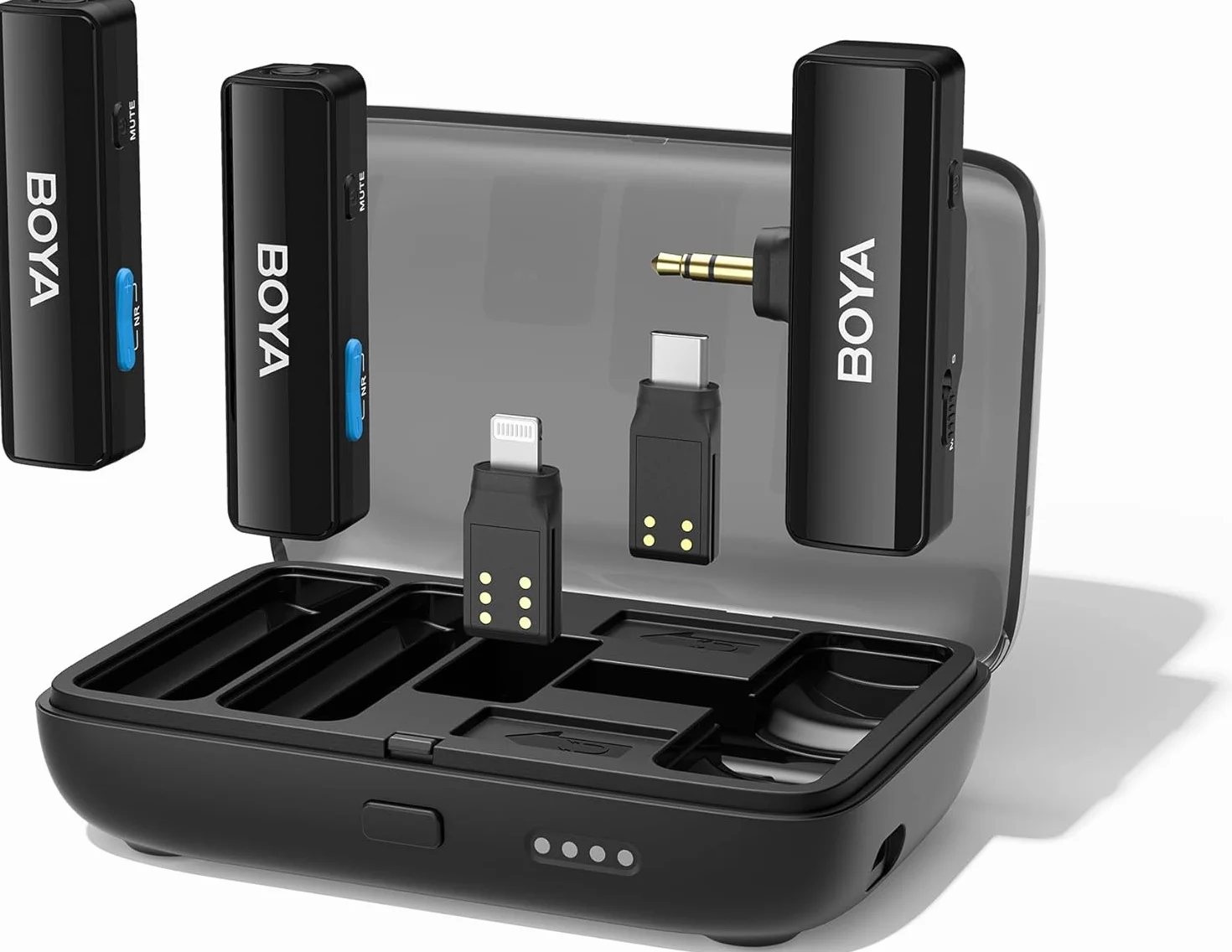 BOYA BOYALINK Lavalier Mikrofon Kabellos, 2.4GHz Mini Ansteckmikrofon für USB C Android iPhone Smartphones, Kamera, Tablets, für YouTube Video, Vlog, Podcast, Facebook Livestream, Tiktok