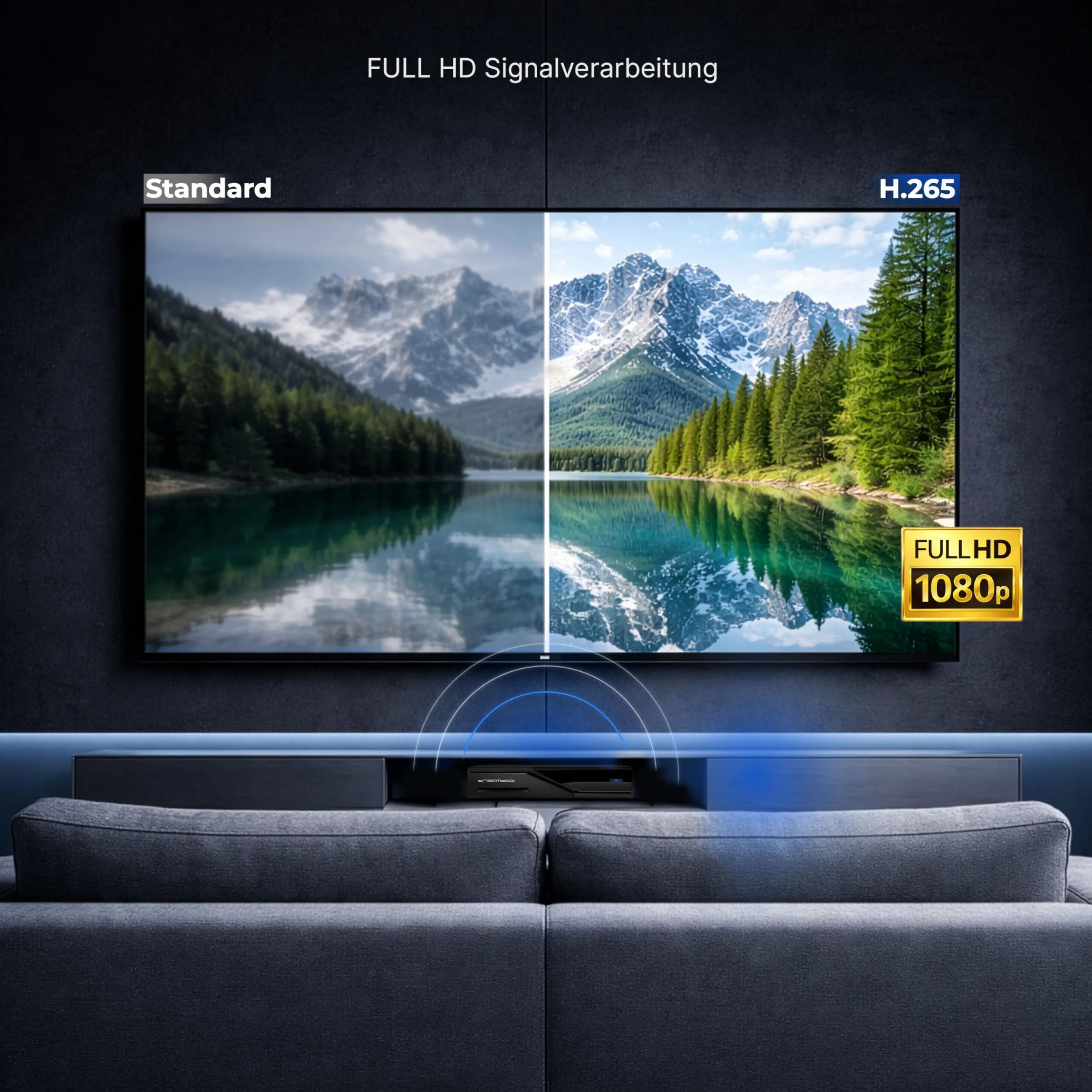 Dreambox DM520 Mini Sat Receiver DVB-S2 | Full HD 1080p H.265 Linux | PVR Ready USB Aufnahme | 9 Sek. Boot | Lüfterlos | Enigma2 | Astra Hotbird | HDMI