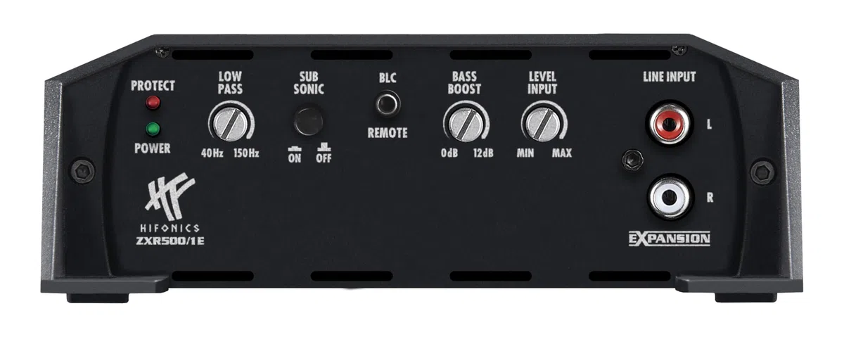 HiFonics ZXR500/1E - 1-Kanal CLASS D Premium Digital Compact Verstärker mit 500 Watt RMS | ZEUS EXPANSION SERIE