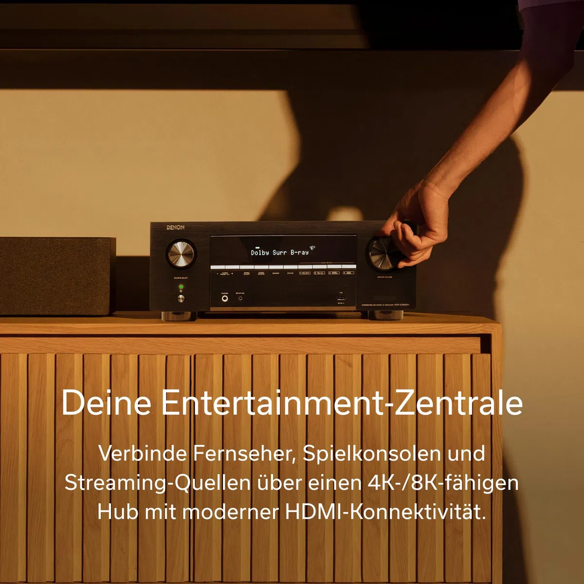 Denon AVC-X3900H 9.4-Kanal AV-Receiver mit Dolby Atmos, DTS:X, AURO-3D, IMAX Enhanced, 6X HDMI 2.1 (8K)