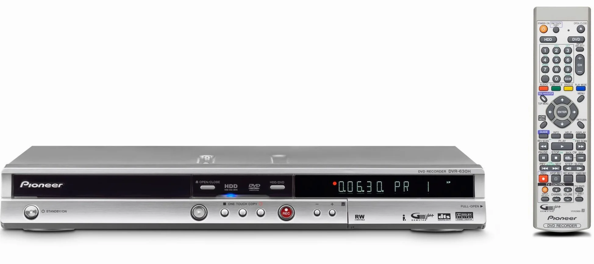 Pioneer DVR-630 H-S DVD- und Festplatten-Rekorder 250 GB Silber
