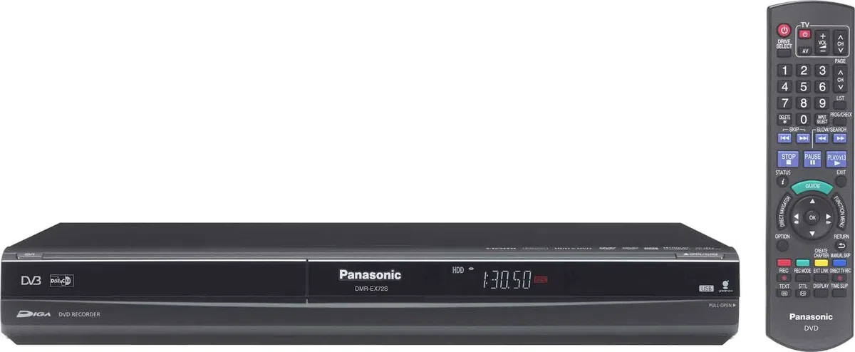 Panasonic DMR EX 72 SEG DVD- und Festplatten-Rekorder 160 GB (HDMI, USB 2.0) mit integriertem DVB-S Tuner (CI-Slot) schwarz