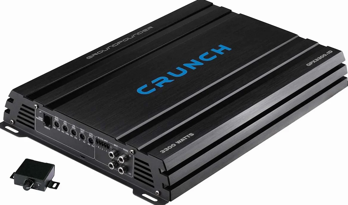 CRUNCH GPX3300.1D - Class D Digital Mono Verstärker mit 3300 W max | Premium Class D Mono-Verstärker GROUNDPOUNDER SERIE | CRUNCH Car Audio unlimited