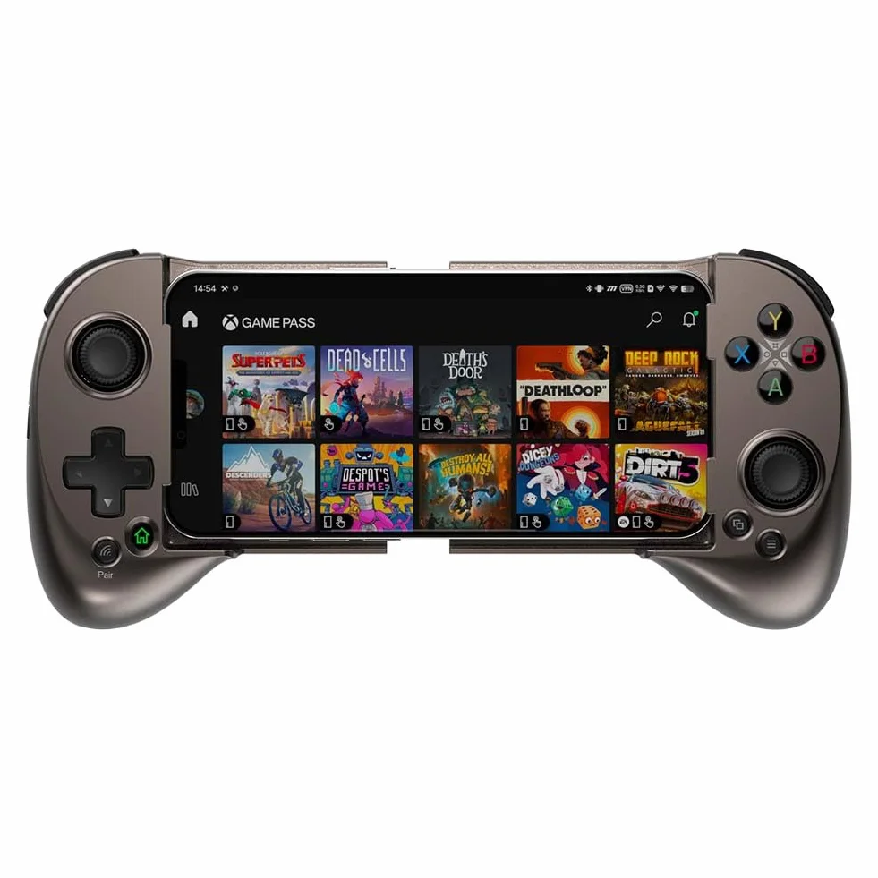 ShanWan Handy Controller für Android iOS iPhone15, Bluetooth Mobile Gaming Gamepad mit Einstellbarem Joystick (Braun)