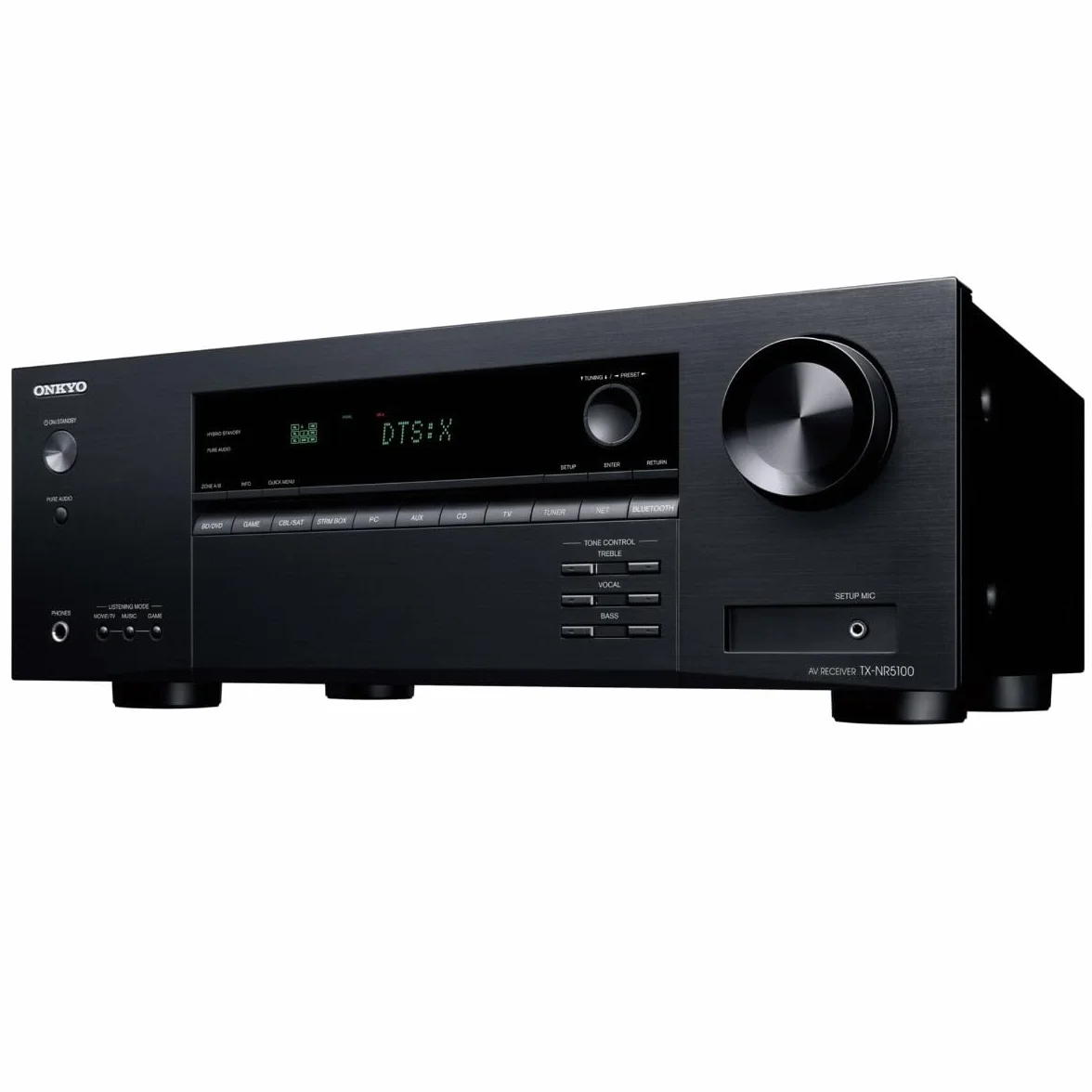 Onkyo TX-NR5100M2 7.2-Kanal AV-Receiver 8K Schwarz HDMI 2.1 eARC Dolby Atmos DTS:X AirPlay Bluetooth