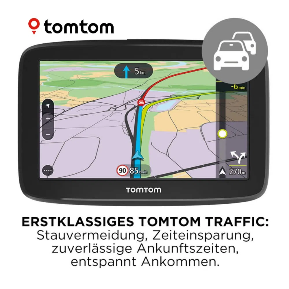 Tomtom GO Classic Navigationsgerät 6 Zoll mit Tomtom Traffic, Europa Updates, Wi-Fi