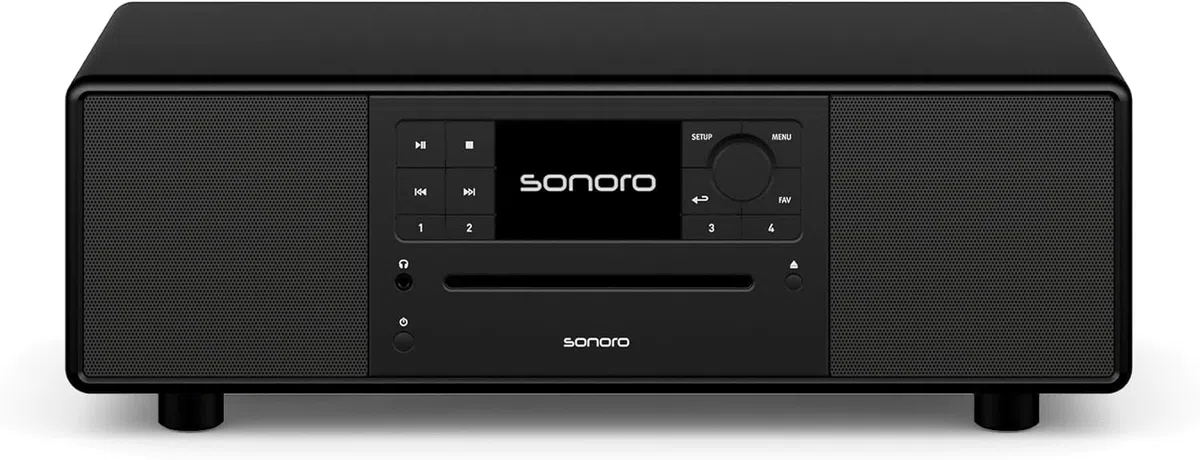 sonoro Prestige Kompaktanlage mit CD Player (UKW, DAB Plus, Spotify, Deezer) Matt Schwarz