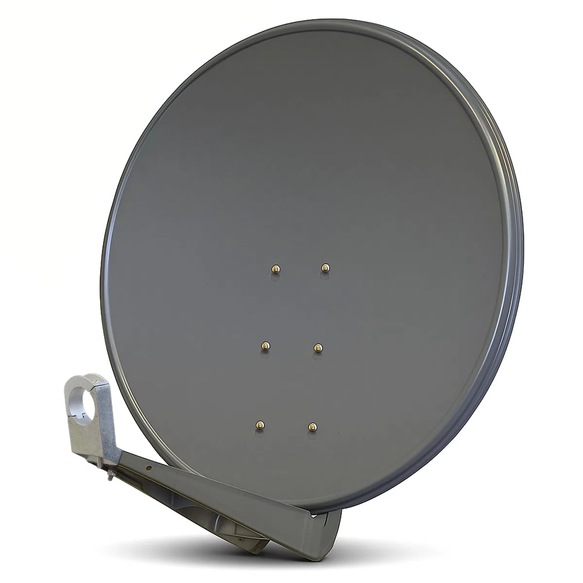 Satellitenschüssel 100cm Aluminium Anthrazit Offset Satelliten-Antenne FullHD 4K UltraHD