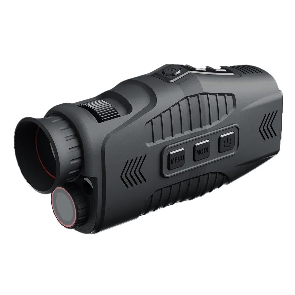 10x Zoom Monokular Teleskop Erwachsene, Monokular Infrarot Nachtsicht Kompakt Monokulare mit Kartenleser für Wildtiere Vogelbeobachtung Wandern Jagd Camping, Geschenke für Männer, 120x150x60mm