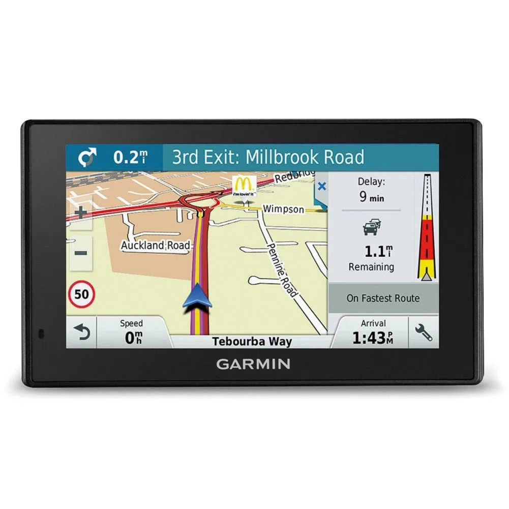 Garmin Drive Smart 51 LMT-D EU Navigationsgerät, Europa Karte, lebenslang Kartenupdates und Verkehrsinfos, Smart Notifications, 5 Zoll (12,7 cm) Touchdisplay, 010-01680-13, Schwarz