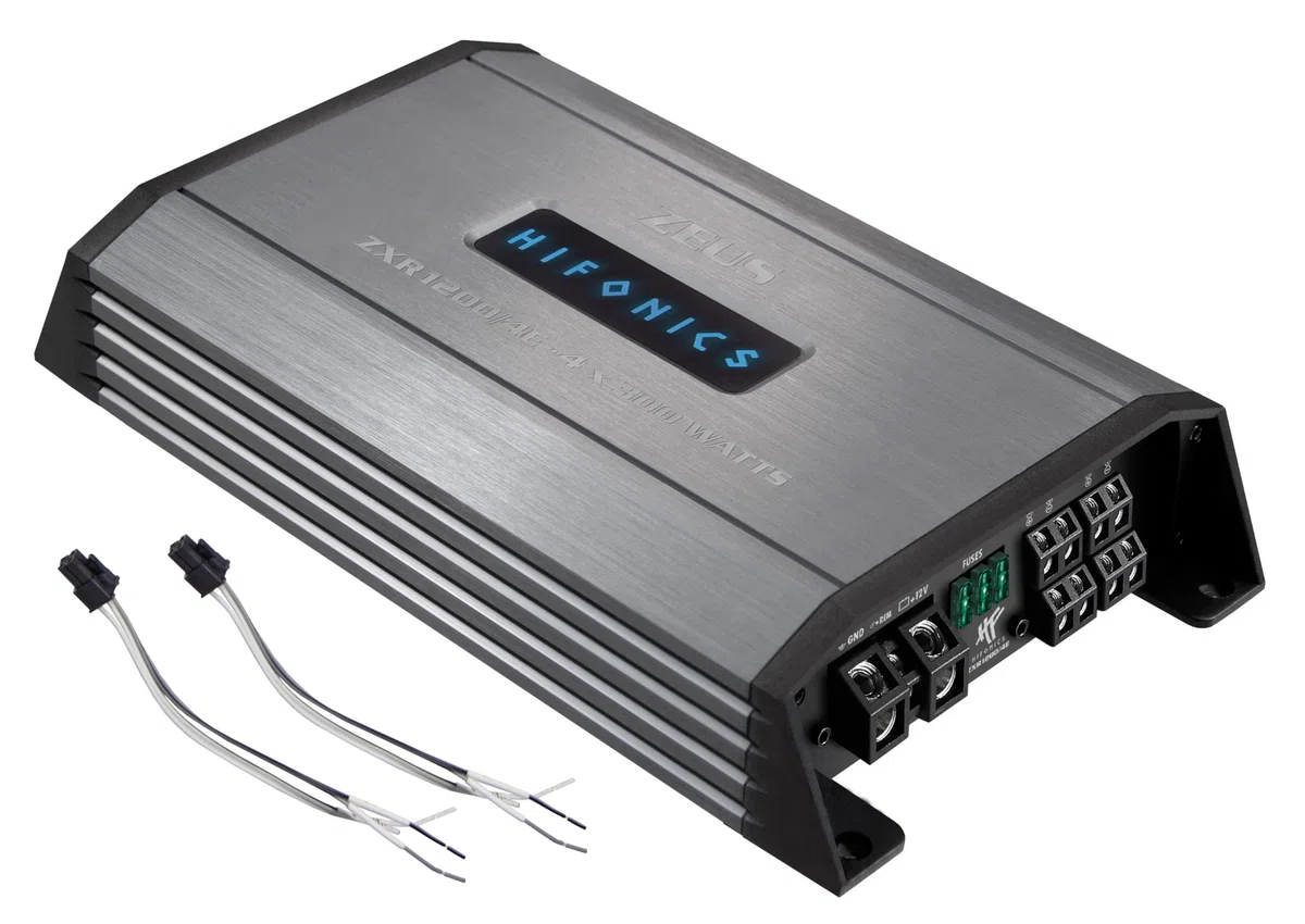 HiFonics ZXR1200/4E - 4-Kanal CLASS D Premium Digital Compact Verstärker mit 1200 Watt RMS | ZEUS EXPANSION SERIE
