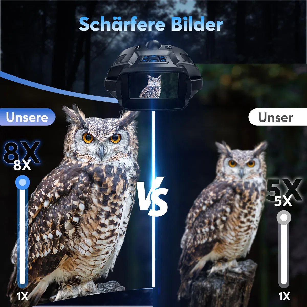 Haokoo 4K Nachtsichtgerät Profi Z095, Schwarz