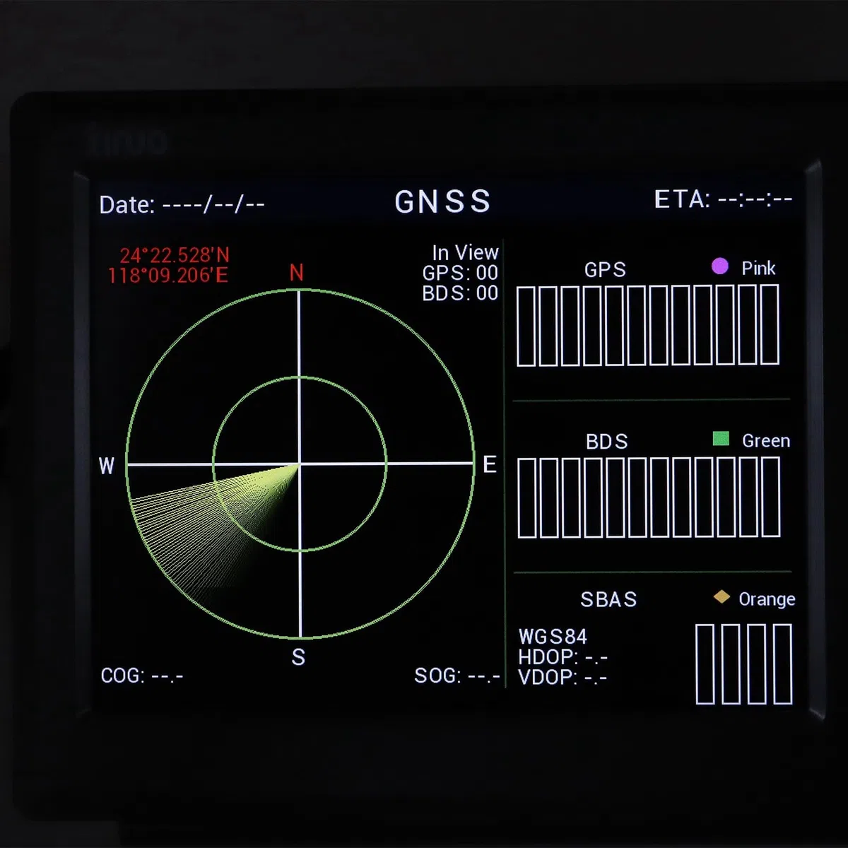 Marine-GPS-Kartenplotter Schiffsnavigation 10,4-Zoll-LCD-Display Wasserdicht mit Akustischem Alarm für XINUO-MAP C-Map