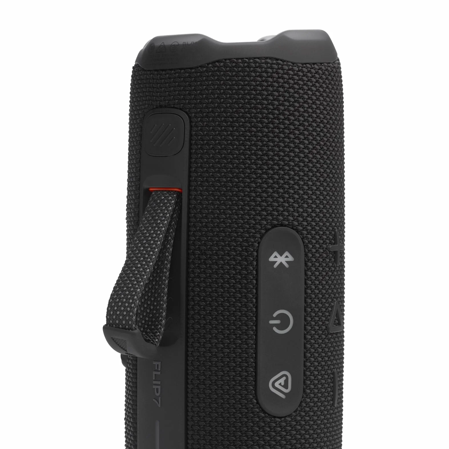 JBL Flip 7, kabelloser tragbarer Bluetooth-Lautsprecher, 16 Stunden Akkulaufzeit, IP68 wasserdicht, Staub- und stoßfest, JBL Pro Sound mit AI Boost, Auracast Multi-Speaker-Verbindung, Schwarz
